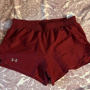 Under Armour Women's Burgundy Athletic Shorts